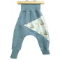 Preview: Pumphose Meno triangolo Küstenkind Boote Fische (Sweat taubenblau)