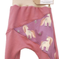 Preview: Pumphose Meno triangolo Einhorn Glitzer Sweat altrosa (Bündchen beige)