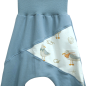 Preview: Pumphose Meno triangolo Küstenkind Möwe Sweat taubenblau (Bündchen taubenblau)