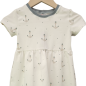 Preview: Basic Kleid Küstenkind Anker (Bündchen taubenblau) 86-128