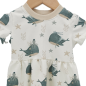Preview: Basic Kleid Küstenkind Wale Oktopus (Bündchen beige) 134-164