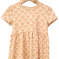 Preview: Basic Kleid Ocean Dream Fischschuppen (Bündchen beige) 134 - 164