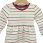 Preview: Basic Kleid Streifen (Bündchen bordeaux) 86-128