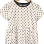 Preview: Basic Kleid Weiss Anker (Bündchen dunkelblau) 134 - 164