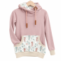 Preview: Hoodie [ Damen ] Under the Sea Seepferdchen (Sweat rosa) (Bündchen beige)