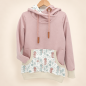 Preview: Hoodie [ Damen ] Under the Sea Seepferdchen (Sweat rosa) (Bündchen beige)