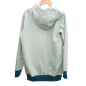 Preview: Hoodie [ Damen ] Eukalyptus (Sweat hellgrün) (Bündchen petrol)