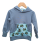 Preview: Hoodie [ Kids 1-7 Jahre ] Trecker (Sweat taubenblau) (Bündchen taubenblau)