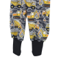 Preview: Softshell Hose gelbe Baufahrzeuge (Bündchen schwarz)