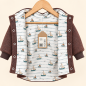 Preview: Walkjacke [ Kids 68-146  ] dunkelbraun Innen Küstenkind Boote