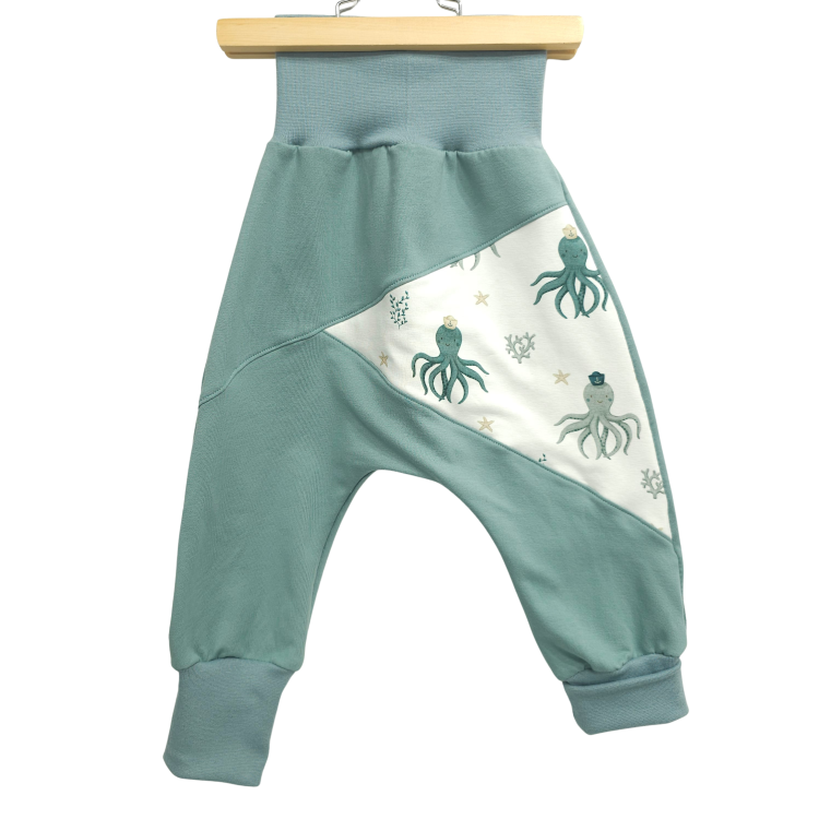 Pumphose Meno triangolo Küstenkind Oktopus (Sweat mint)