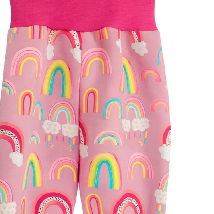 Softshell Hose Regenbögen rosa