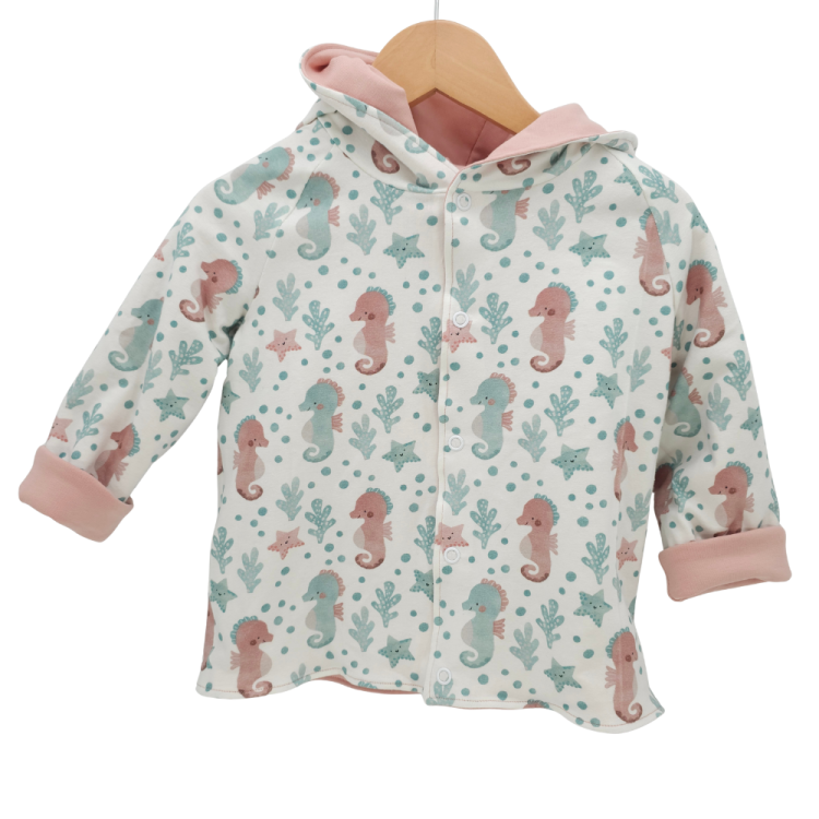 Wendejacke Under the Sea Seepferdchen / Rosa