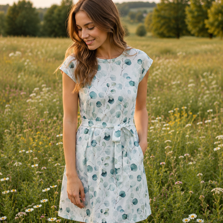 Sommerkleid Adria Eukalyptus Damen 32-54