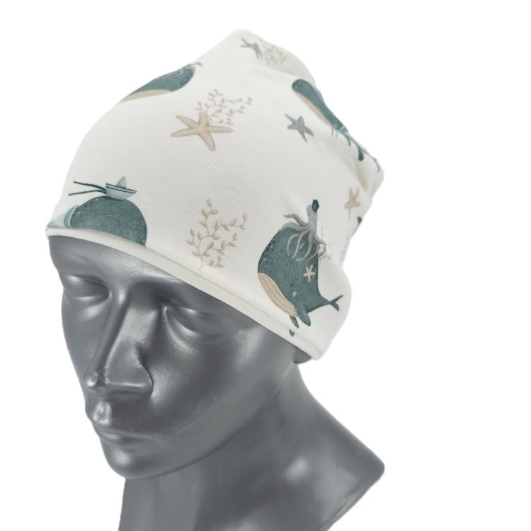 Wendebeanie Küstenkind Wale Oktopus