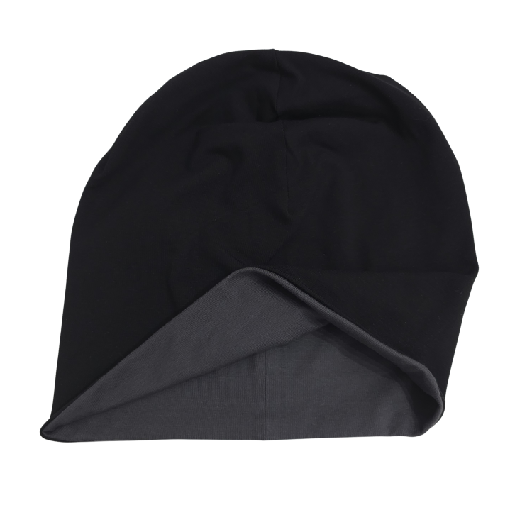 Wendebeanie Basic [ schwarz / grau ]