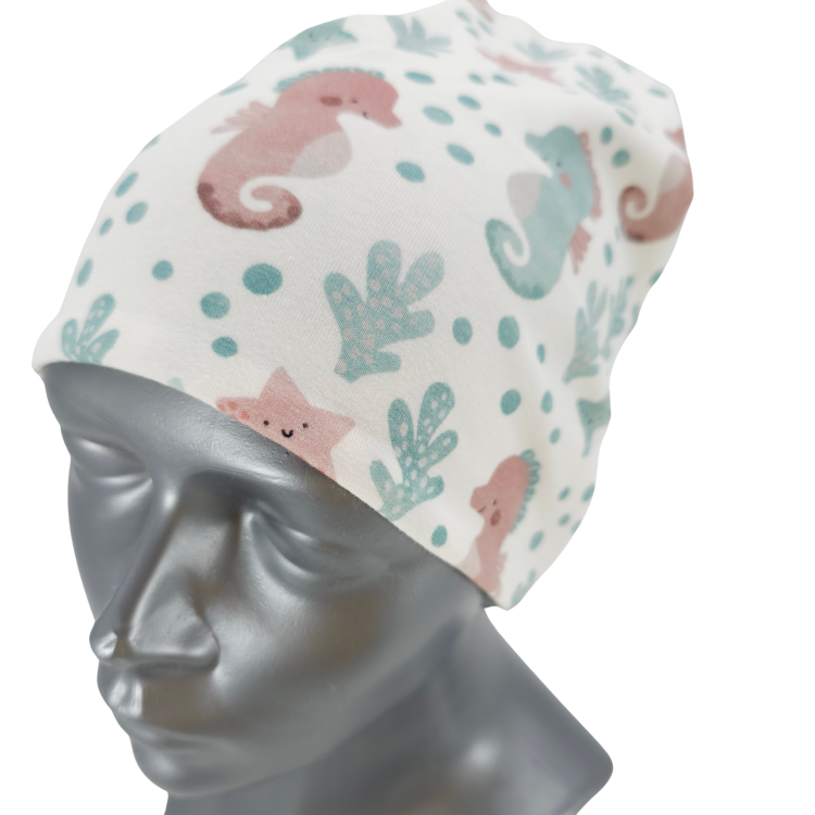 Wendebeanie Unter dem Meer / Seepferdchen