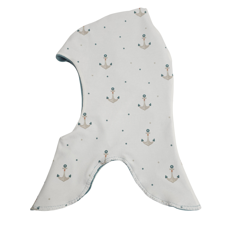 Schlupfmütze Küstenkind Anker (innen mint)