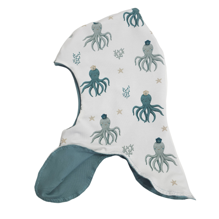 Schlupfmütze Küstenkind Oktopus (innen mint)