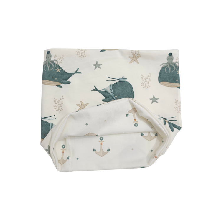 Wendeschlupfschal Küstenkind Wale Oktopus