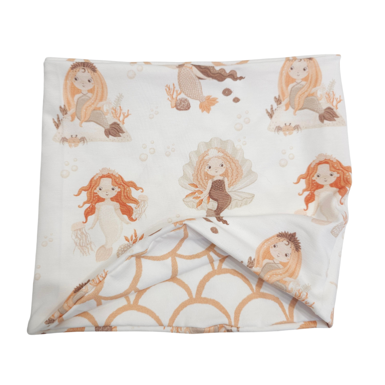 Wendeschlupfschal Ocean Dreams Meerjungfrauen (innen Fischschuppen hell)