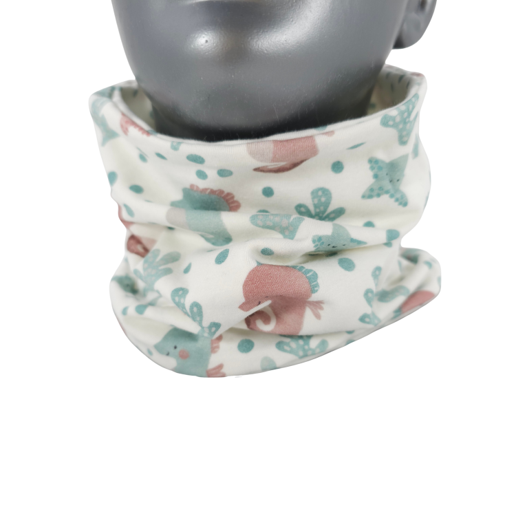 Wendeschlupfschal Under the Sea Seepferdchen