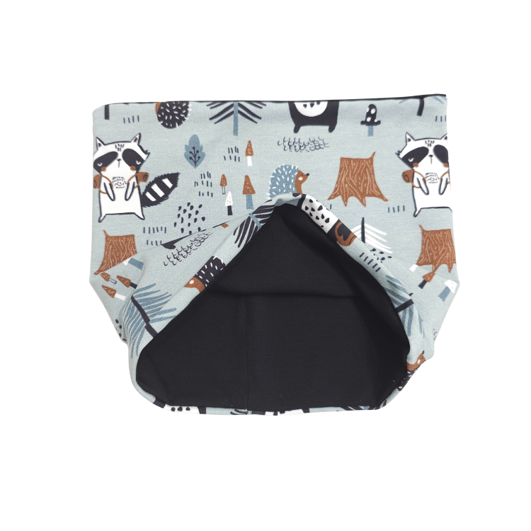 Wendeschlupfschal Waldtiere mint