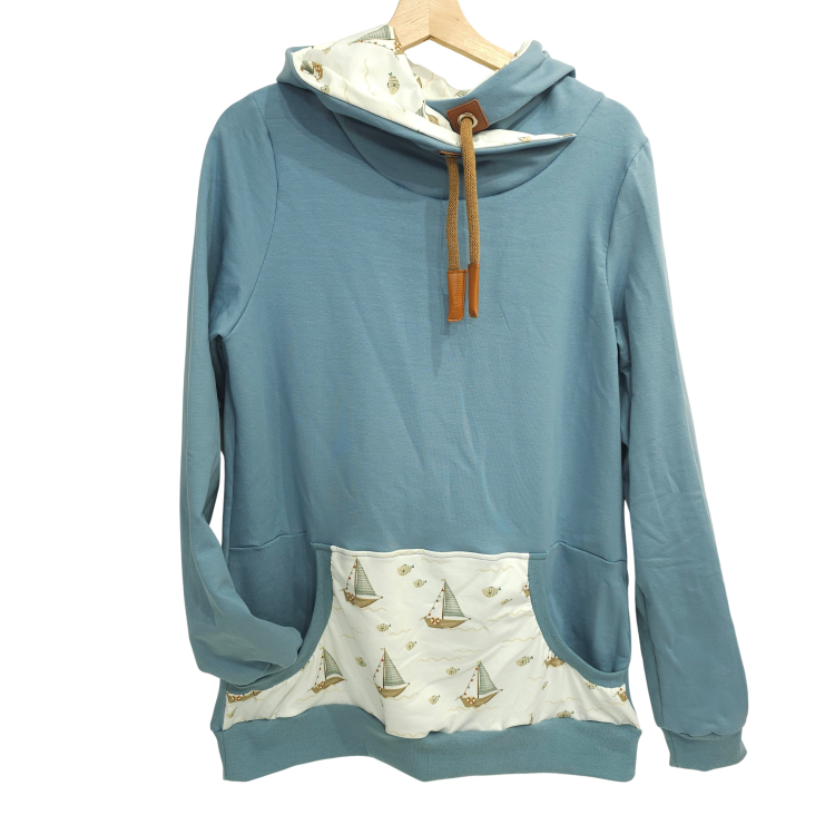 Hoodie [ Herren ] Küstenkind Boote & Fische