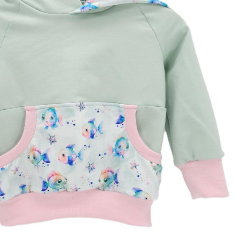 Hoodie [ Kids ] bunte Fische