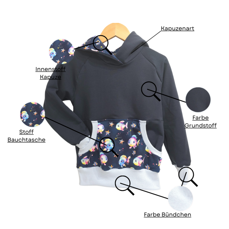 Wunsch Hoodie [ Kids 1-7 Jahre ]