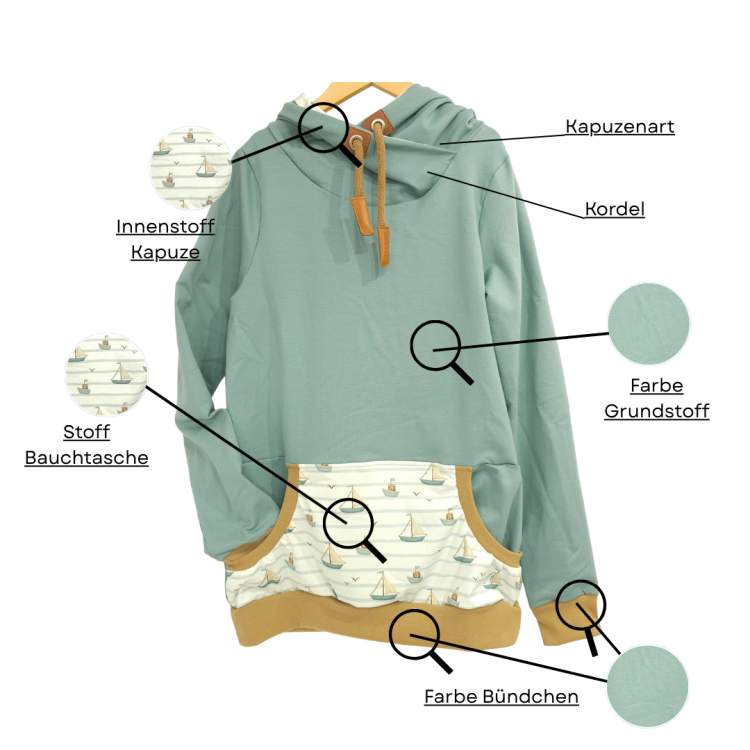 Wunsch-Hoodie [ Damen ]