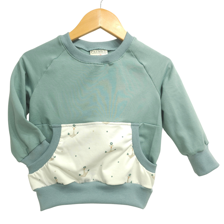 Pullover [ Kids 8-16 Jahre ] Küstenkind Anker (Sweat mint)