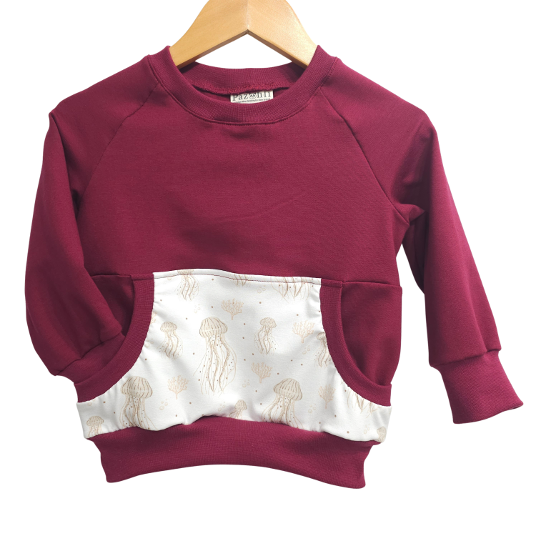 Pullover [ Kids 8-16 Jahre ] Ocean Dreams Quallen(Sweat bordeaux)