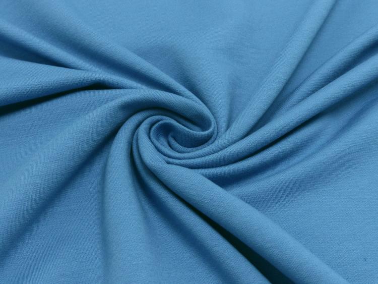 French Terry Basic Jeansblau