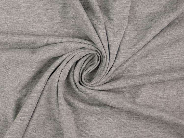 Jersey Basic Hellgrau Meliert