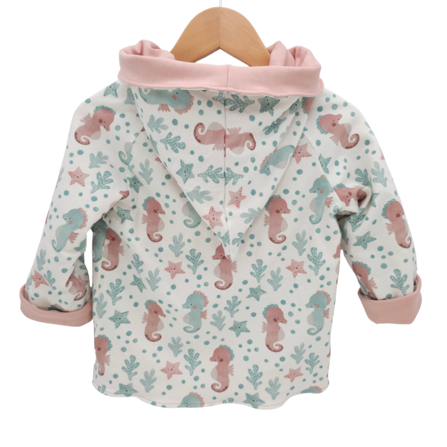 Wendejacke Under the Sea Seepferdchen / Rosa
