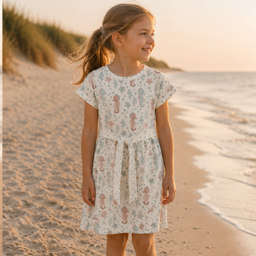 Sommerkleid Adria Under the Sea Seepferdchen 98-128