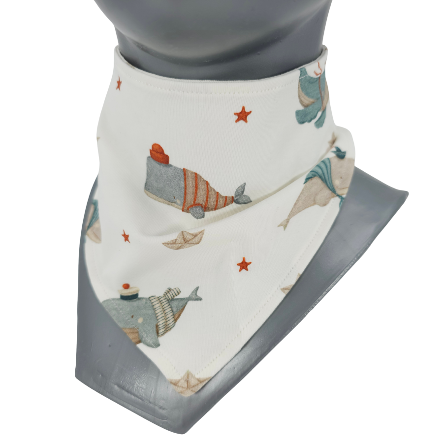 Wendehalstuch Küstenkind Wale Schiffchen