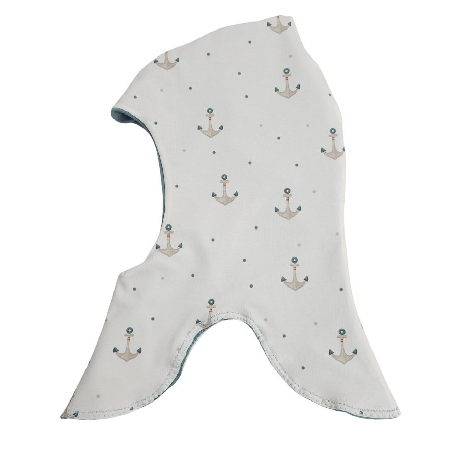Schlupfmütze Küstenkind Anker (innen mint)