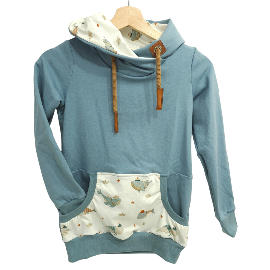 Hoodie [ Herren ] Küstenkind Wale Schiffchen