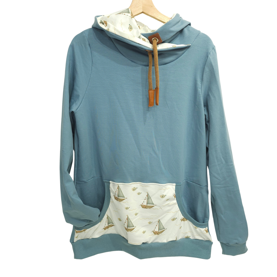 Hoodie [ Herren ] Küstenkind Boote & Fische