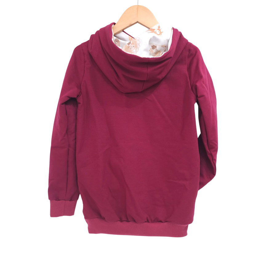 Hoodie [ Damen ] Ocean Dreams Meerjungfrauen Sweat Bordeaux