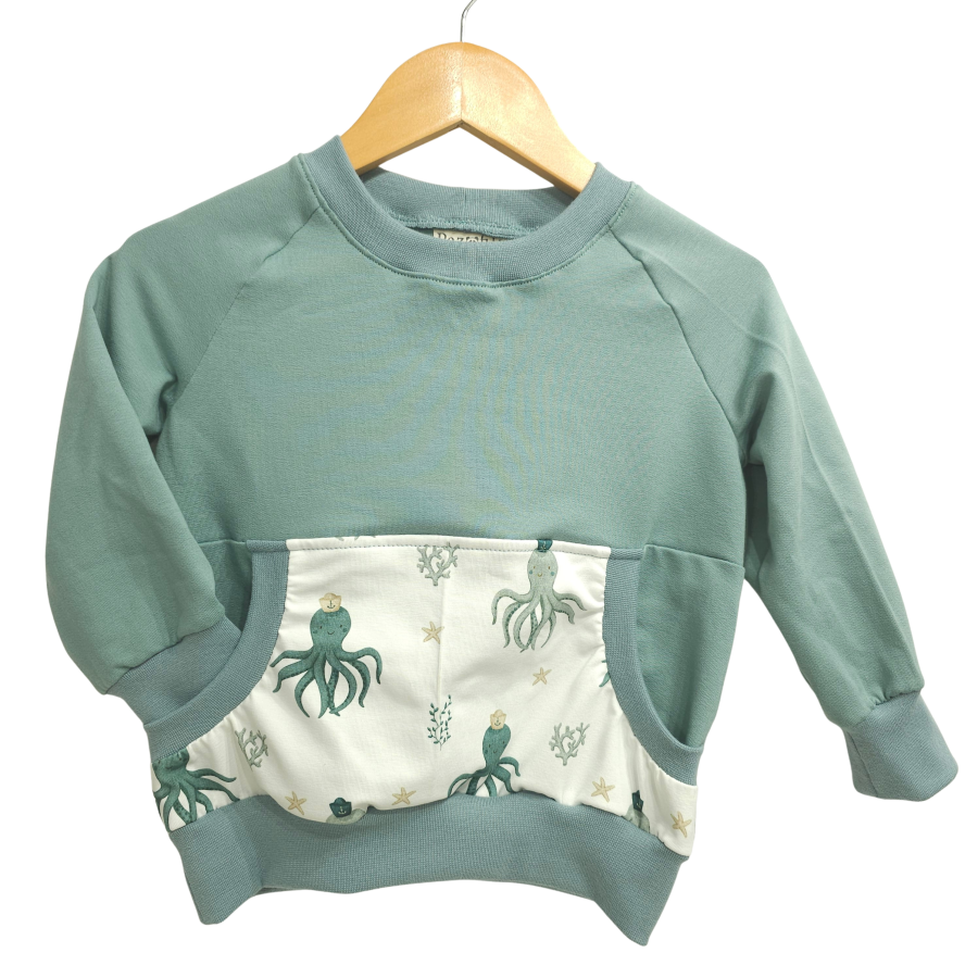 Pullover [ Kids 8-16 Jahre ] Küstenkind Oktopus (Sweat mint)