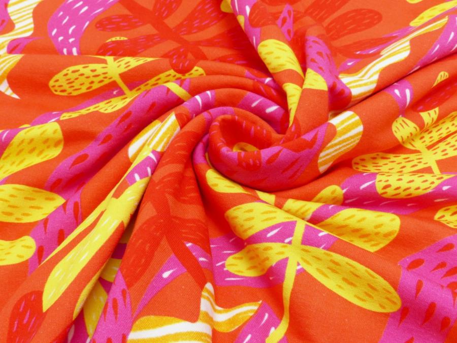 French Terry Orange 'Colourful'