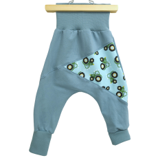 Pumphose Meno triangolo Traktor grün (Sweat taubenblau)