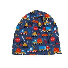 Wendebeanie Baufahrzeuge Stop