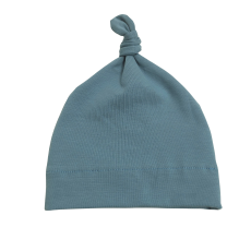 Knotenmütze Basic taubenblau