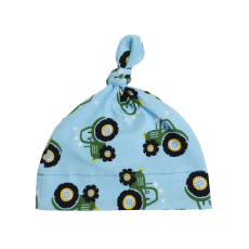 Knotenmütze Traktor grün