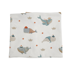 Wendeschlupfschal Küstenkind Wale Schiffchen