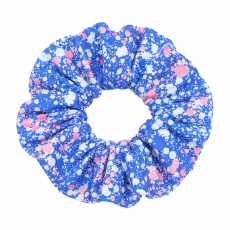 Scrunchies blau gesprenkelt